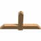 Ekena Millwork Eugene Smooth Timber Gable Bracket, Western Red Cedar, 48"W x 26"H x 3 1/2"D x 5 1/2"F, 13/12 Pitch GBW048X26X0406EUG00SWR - alternate 5